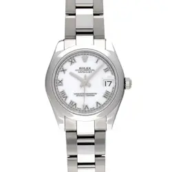 ROLEX DATEJUST 178240 WHITE CASE SIZE 3131MM UNISEX USED WATCH #61630