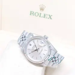 Rolex 31mm Oyster Perpetual Silver Sticks Dial Datejust REF: 68274 (1990)