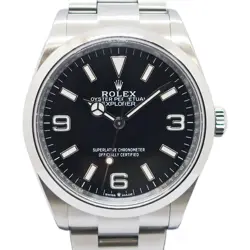 ROLEX EXPLORER 1 124270 BLACK MEN'S USED WATCH #69830