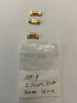 ROLEX 16 MM ALL 3  BRACELET LINKS, ,YELLOW GOLD, PRESIDENT DAY/DATE.