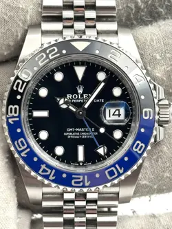 ROLEX GMT MASTER II BATMAN STAINLESS STEEL JUBILEE 126710BLNR B&P 2024