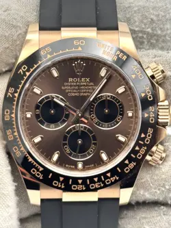 ROLEX COSMOGRAPH DAYTONA CHOCOLATE DIAL ROSE GOLD OYSTERFLEX 116515LN B&P 2023