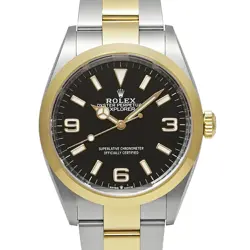 ROLEX EXPLORER 1 124273 BLACK CASE SIZE 36MM X 36MM MEN'S USED WATCH #63730