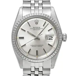 ROLEX DATEJUST 1603 SILVER CASE SIZE 36MM X 36MM MEN'S USED WATCH #611030
