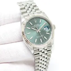 ROLEX 126234 DATEJUST WITH MINT GREEN DIAL ON JUBILEE
