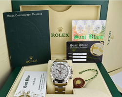 ROLEX - 18KT WHITE GOLD DAYTONA METEORITE ROMAN DIAL 116509 - SANT BLANC