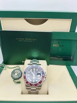 2024 ROLEX GMT MASTER ? 126710BLRO BLUE RED PEPSI CERAMIC OYSTER BOX PAPERS