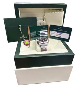 PAPERS Rolex Explorer II 42mm 216570 BLACK Stainless Steel RSC Orange Watch BOX