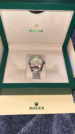 ROLEX DATEJUST OYSTER PERPETUAL 41MM TWO-TONE MEN'S WATCH SAPPHIRE
