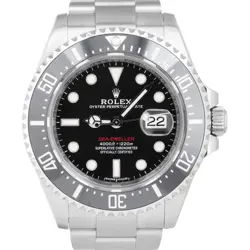 MINT ROLEX SEA-DWELLER RED 50TH-ANNIVERSARY BLACK 126600 STEEL MK1 43MM WATCH