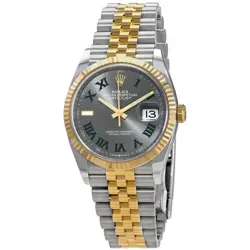 ROLEX DATEJUST 36 AUTOMATIC CHRONOMETER GREY DIAL WATCH 126233GYRJ