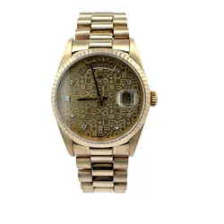 ROLEX DAY DATE WATCH REFERENCE 18238 FACTORY DIAMOND DIAL