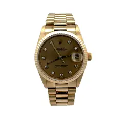 ROLEX DATEJUST 31 WATCH REFERENCE 68278 FACTORY DIAMOND DIAL
