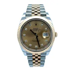 ROLEX DATEJUST 41 WATCH REFERENCE 126333 FACTORY DIAMOND DIAL