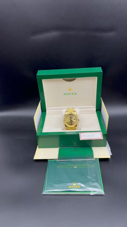 Very Clean Yellow Gold Rolex Oyster Perpetual Day Date
