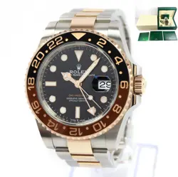 2023 ROLEX GMT-MASTER II ROOTBEER 126711CHNR 40MM 18K RG TWO-TONE BOX PAPERS