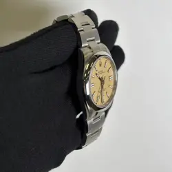 Rolex Oyster Perpetual 41mm Beige Dial Watch 134300