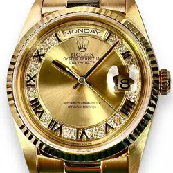 ROLEX DAY DATE PRESIDENT  18238  DIAMOND DIAL