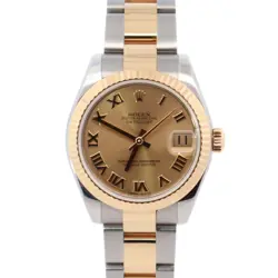 ROLEX DATEJUST 31MM CHAMPAGNE DIAL WATCH 178273 YG