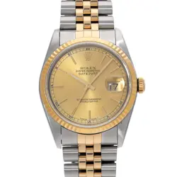 ROLEX DATEJUST 16233 CHAMPAGNE WATCH 670709
