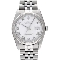 ROLEX DATEJUST 16234 WHITE WATCH 670717