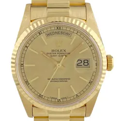 OH DONE ROLEX DAY DATE 18238 AUTOMATIC MEN'S USED BUYS-0