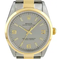 OH DONE GUARANTEE ROLEX OYSTER PERPETUAL 14203M BOYS USED BUYS-0