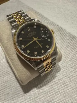 ROLEX DATEJUST 36MM DIAMOND WATCHES 16233G  GOOD CONDITION