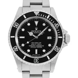 ROLEX SEA-DWELLER 16600 BLACK P NUMBER SECOND HAND MENS