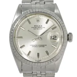 ROLEX DATEJUST 1601 STAINLESS STEEL WHITE GOLD AUTOMATIC WATCH MEN