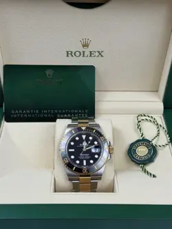 ROLEX SUBMARINER 126613LN TWO-TONE STEEL GOLD WITH BLACK BEZEL 2021 BOX & PAPERS