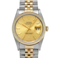 ROLEX DATEJUST 16233 CHAMPAGNE WATCH 670710