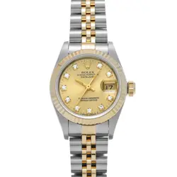 ROLEX DATEJUST 69173G CHAMPAGNE/DIAMOND WATCH 670691