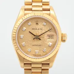 ROLEX DATEJUST 69178G YG YG AT CHAMPAGNE-HOLICON-FACE 2 EXTRA LINKS DIAL INCLUDE