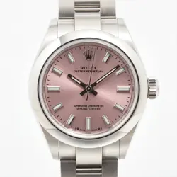 ROLEX OYSTER PERPETUAL 276200 SS SS AT PINK-FACE 2 EXTRA LINKS