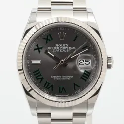 ROLEX DATEJUST 126234 SSWG SS AT GRAY-FACE 2 EXTRA LINKS