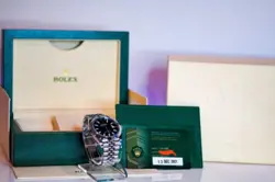 Rolex Datejust 126300 - Jubilee Bracelet with Silver Bezel Black dial-41mm