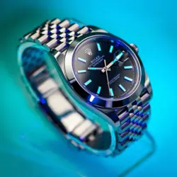 Rolex Datejust 126300 - Jubilee Bracelet with Silver Bezel Black dial-41mm