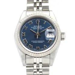 ROLEX DATEJUST R WRIST WATCH 69174 AUTOMATIC 18KWG GOLD SS USED WOMEN