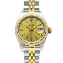 ROLEX DATEJUST NO. 86 WRIST WATCH 69173 AUTOMATIC 18KYG GOLD SS USED WOMEN