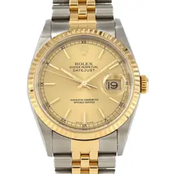 AUTHENTIC ROLEX DATEJUST 16233 SSXYG AUTOMATIC #Y  #270-004-091-6801