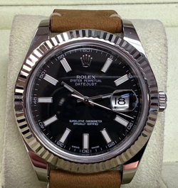 ROLEX DATEJUST II REF: 116334 S.STEEL / WHITE GOLD BEZEL 41MM OYSTER PERPETUAL