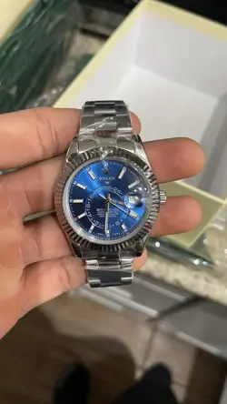 NEW 2025 ROLEX SKY-DWELLER 42MM 336934 STAINLESS STEEL OYSTER BLUE DIAL