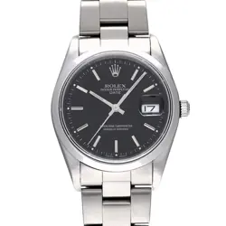 ROLEX OYSTER PERPETUAL DATE 15200 BLACK WATCH 677673