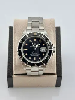 ROLEX SUBMARINER 168000 BLACK DIAL STAINLESS STEEL