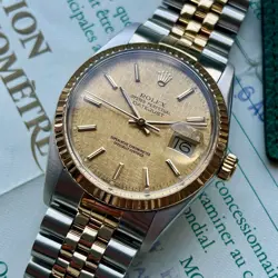 1988 ROLEX DATEJUST 36MM 16013 LINEN DIAL | BOX & PAPERS | SERVICED + GUARANTEE