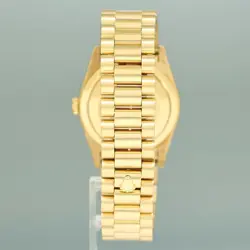 MINT Rolex President 18388 Champagne Diamond Lugs Bezel Double Quick Gold Watch