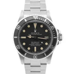 MINT ROLEX SEA-DWELLER 40MM PATINA STAINLESS BLACK AUTOMATIC WATCH 1665 BOX