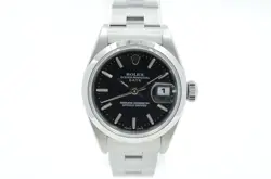 ROLEX DATEJUST LADIES 26MM 69160 BLACK DIAL 1999 WITH BOX & PAPERS