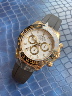 ROLEX COSMOGRAPH DAYTONA OYSTERFLEX 116518LN YELLOW GOLD WHITE DIAL SCRAMBLED